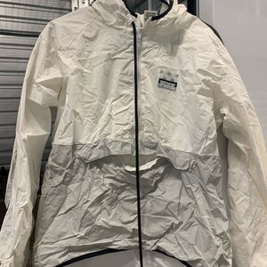 Victoria’s Secret pink white rain jacket